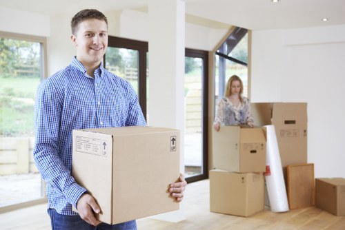 Moving van service with careful loading and professional transport support