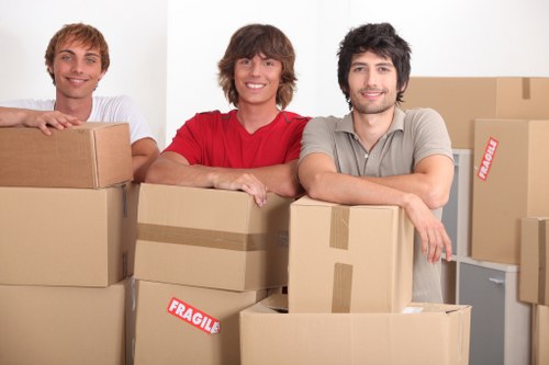 Removalservices removals van supporting a move with careful loading