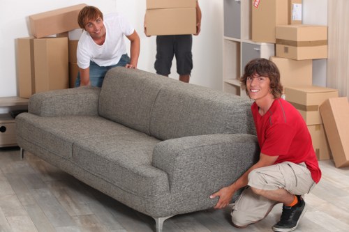 Local movers handling office furniture and equipment for relocation