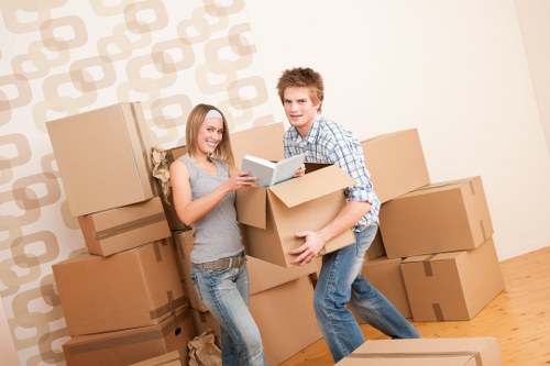 Loading furniture and boxes for a van-based removal