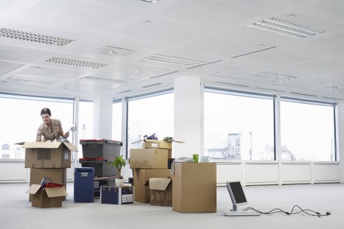 Furniture being moved from a residential property by removal specialists